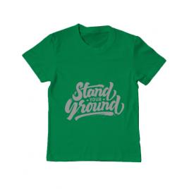 Tricou adler copil stand your ground verde mediu