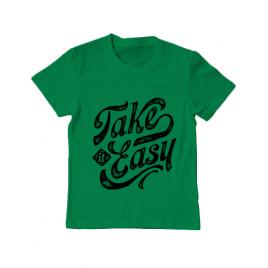 Tricou adler copil take it easy verde mediu