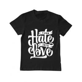 Tricou adler copil turn hate into love negru