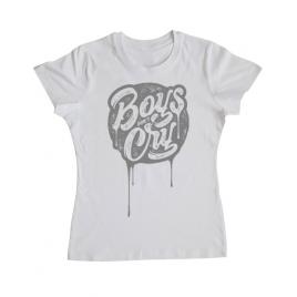 Tricou adler dama boys dont cry alb