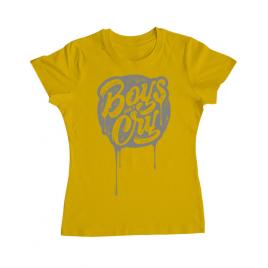 Tricou adler dama boys dont cry galben