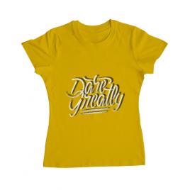 Tricou adler dama dare greatly galben