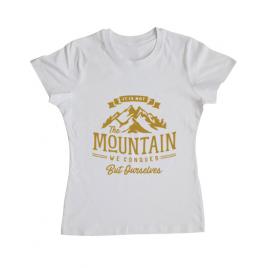 Tricou adler dama its not the mountain we conquer alb