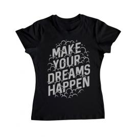 Tricou adler dama make your dreams happen negru