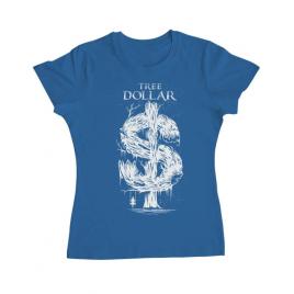 Tricou adler dama tree dollar albastru azuriu