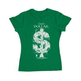 Tricou adler dama tree dollar verde mediu