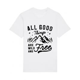 Tricou stanley stella barbat all good things are wild and free alb