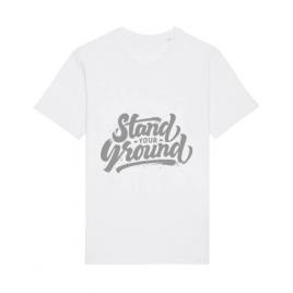 Tricou stanley stella barbat stand your ground alb