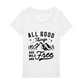 Tricou stanley stella dama all good things are wild and free alb