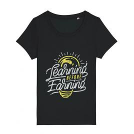Tricou stanley stella dama learning before earning negru