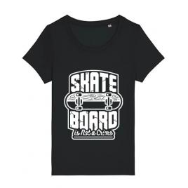Tricou stanley stella dama skate board negru