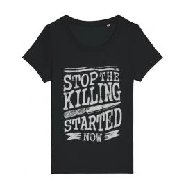 Tricou stanley stella dama stop the killing started now negru
