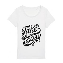 Tricou stanley stella dama take it easy alb