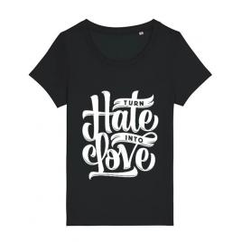 Tricou stanley stella dama turn hate into love negru