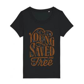 Tricou stanley stella dama young saved and free negru