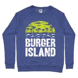 Bluza adler barbat burger island albastru melanj