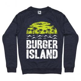 Bluza adler barbat burger island denim inchis
