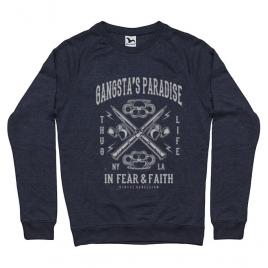 Bluza adler barbat gangstas paradise denim inchis