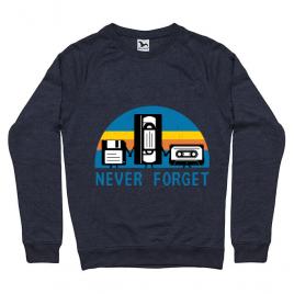 Bluza adler barbat never forget denim inchis