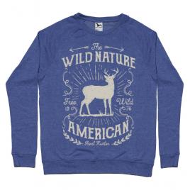 Bluza adler barbat wild nature albastru melanj