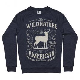 Bluza adler barbat wild nature denim inchis