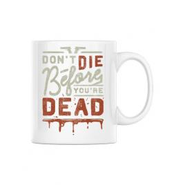 Cana personalizata dont die alb