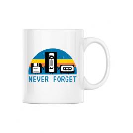 Cana personalizata never forget alb