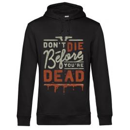 Hoodie barbat cu gluga dont die negru