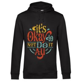 Hoodie barbat cu gluga its ok negru