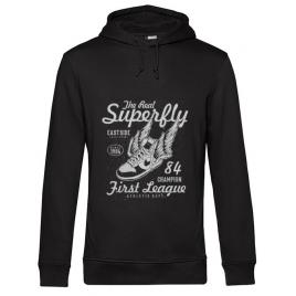 Hoodie barbat cu gluga superfly negru