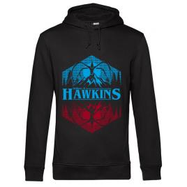 Hoodie barbat cu gluga welcome to hawkins negru