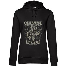 Hoodie dama cu gluga astronaut negru