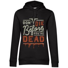 Hoodie dama cu gluga dont die negru