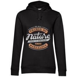 Hoodie dama cu gluga nature negru