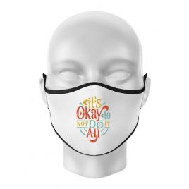 Masca personalizata reutilizabila its ok alb