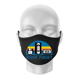 Masca personalizata reutilizabila never forget negru