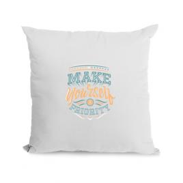 Perna personalizata make yourself a priority alb