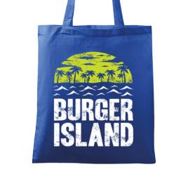 Sacosa din panza burger island albastru regal
