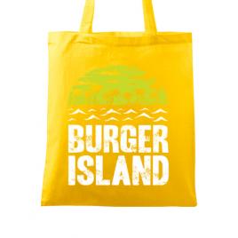 Sacosa din panza burger island galben