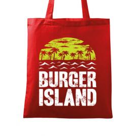 Sacosa din panza burger island rosu