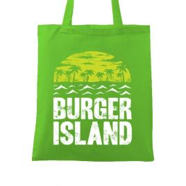 Sacosa din panza burger island verde mar