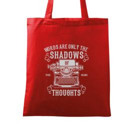 Sacosa din panza shadows of thoughts rosu