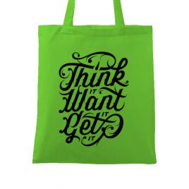 Sacosa din panza think it verde mar