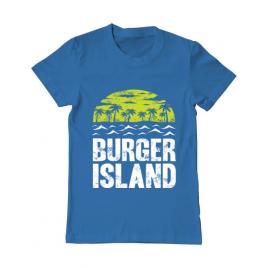 Tricou adler barbat burger island albastru azuriu