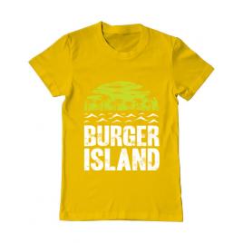 Tricou adler barbat burger island galben