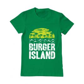 Tricou adler barbat burger island verde mediu
