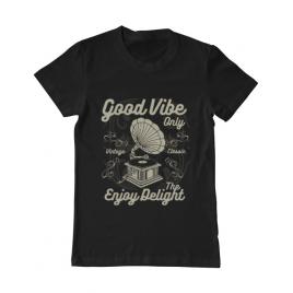 Tricou adler barbat good vibe only negru