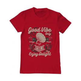 Tricou adler barbat good vibe only rosu