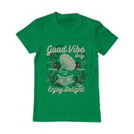 Tricou adler barbat good vibe only verde mediu