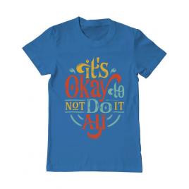 Tricou adler barbat its ok albastru azuriu